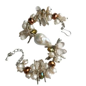 NWT Baroque FW Pearl Swarovski crystal bracelet